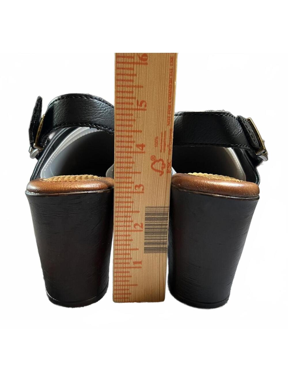 b.o.c. Cecila Black Platform Clogs // Chunky 90s Style Mule Slides - Picture 4 of 7